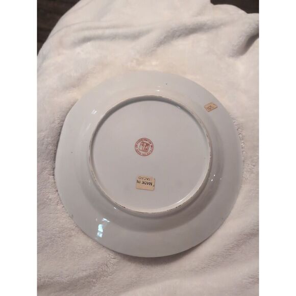 Asian Plate Two Girls For Decoration Beautiful Embossed Edging - Picture 4 of 6